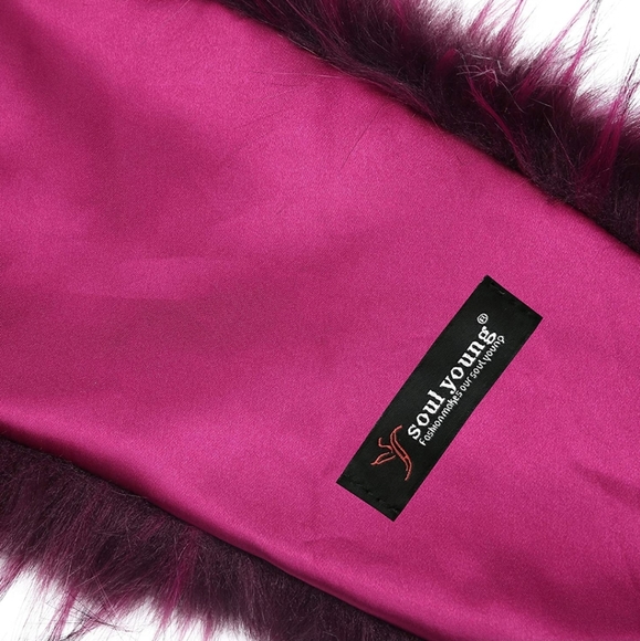 Soul Young Faux Fur Collar Women's Neck Warmer Sca - Picture 6 of 6